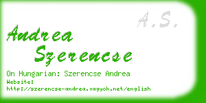 andrea szerencse business card